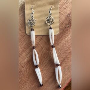 Dentalium Earrings Handmade